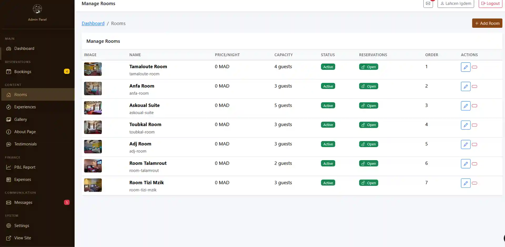 Imlil Oasis — Boutique Guesthouse Booking & Management Platform