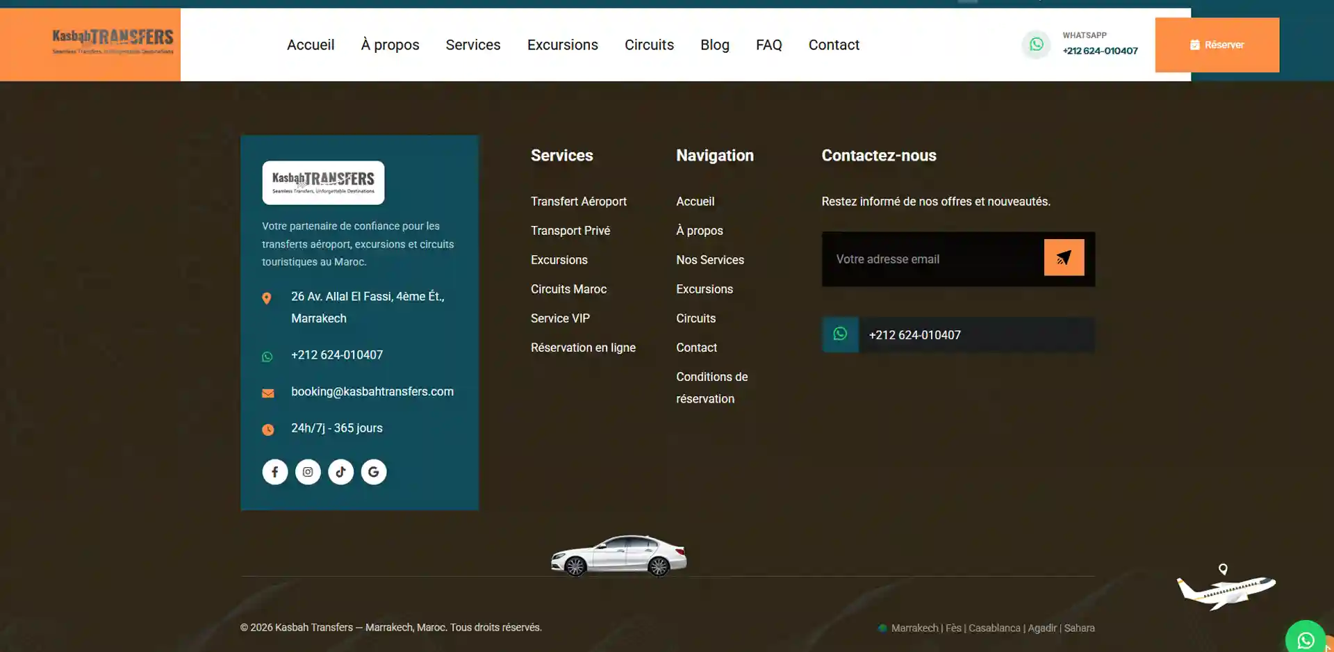 Kasbah Transfers — Tourism Transport Booking ERP Platform